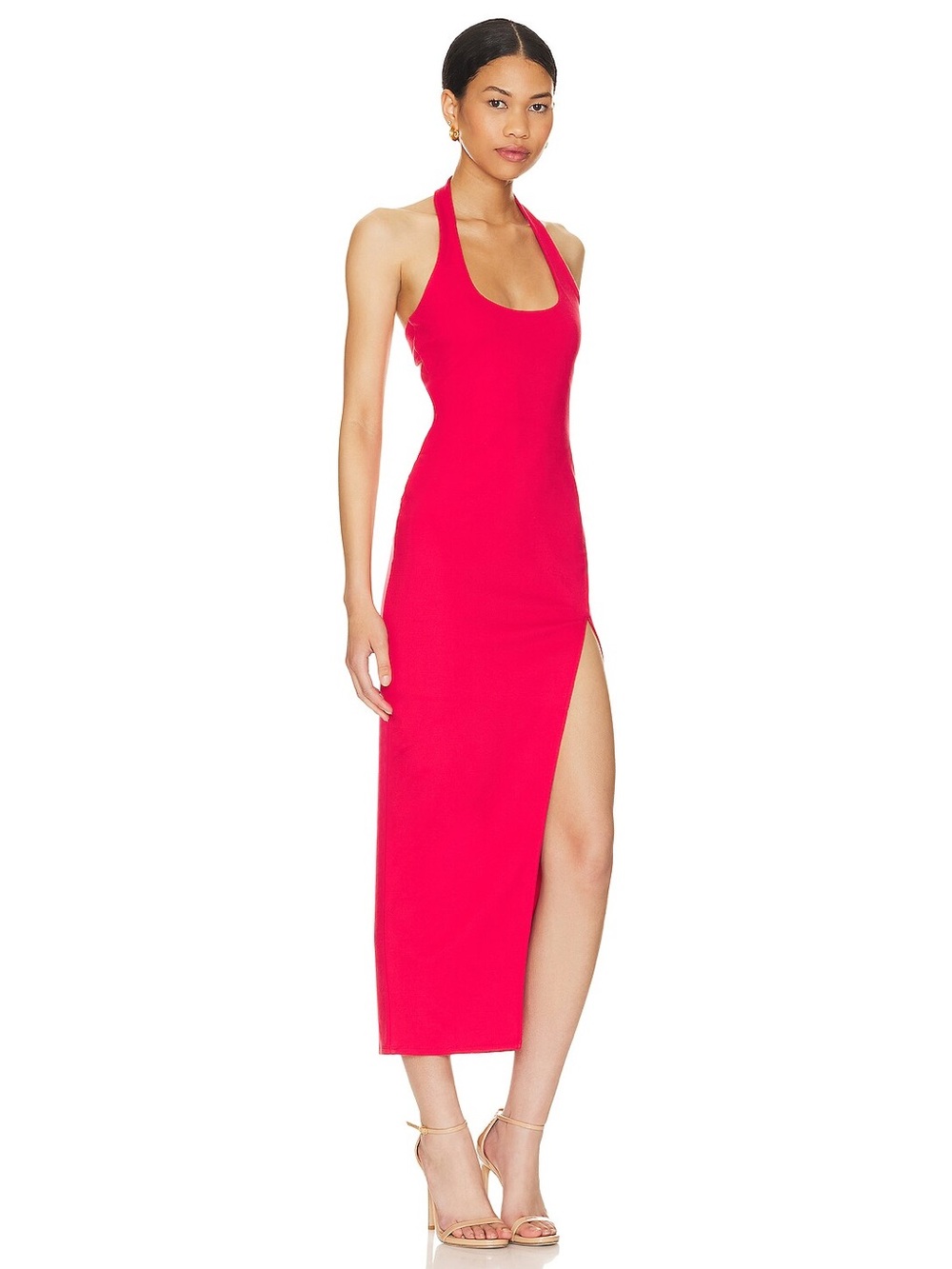 Lovers + Friends Penrose Halter Red Dress L
